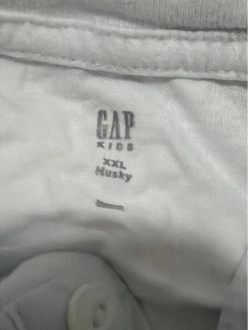 GAP Kids Boys White Long Sleeve Shirt XXL Husky